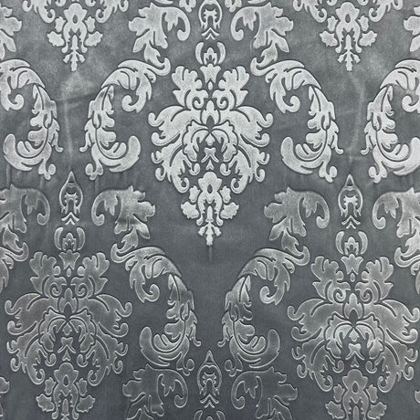 Velvet Upholstery Fabric Damask Embossed
