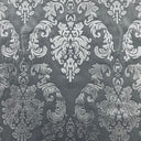 Damask Embossed Velvet Fabric - Damask Pattern, 55" Width, 100% Polyester (1 Yard)
