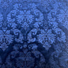 Damask Embossed Velvet Fabric - Damask Pattern, 55" Width, 100% Polyester (1 Yard)