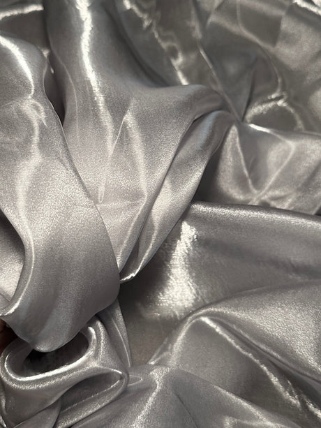 Liquid Shimmery Organza Silver