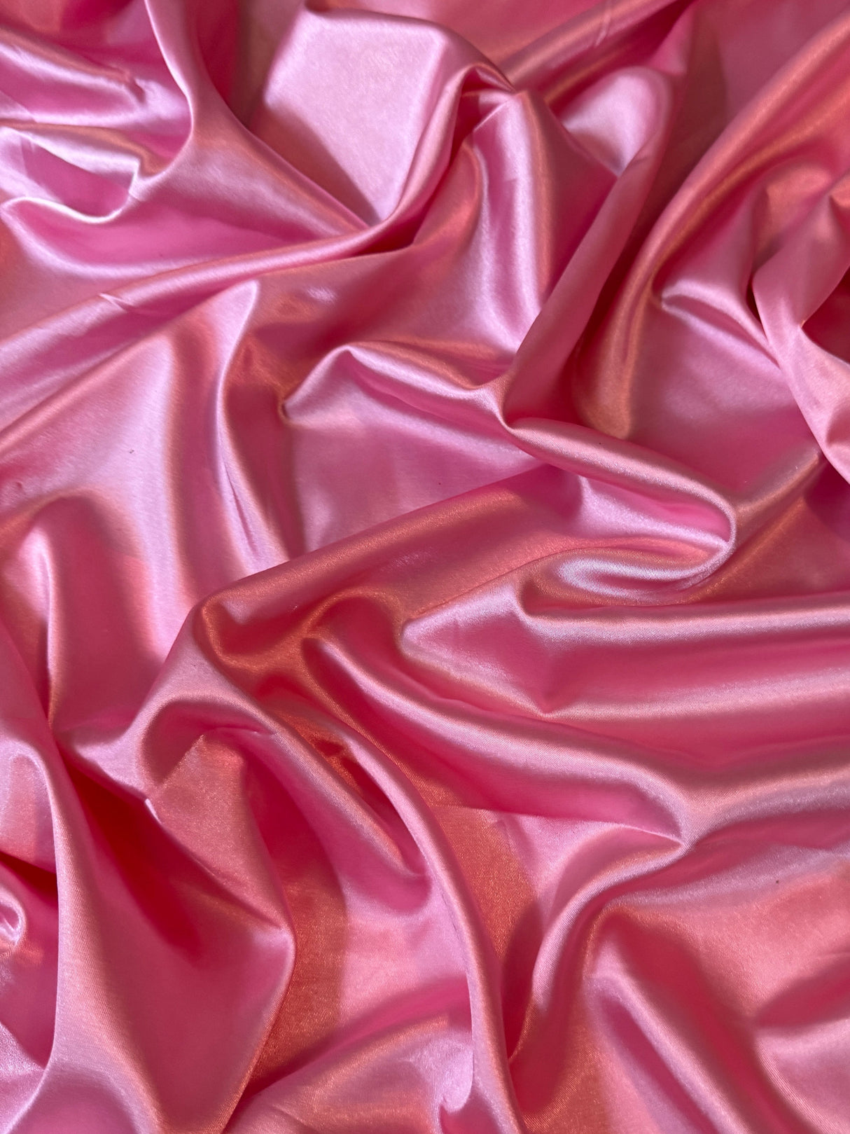 Stretch Satin Bubble Gum Pink