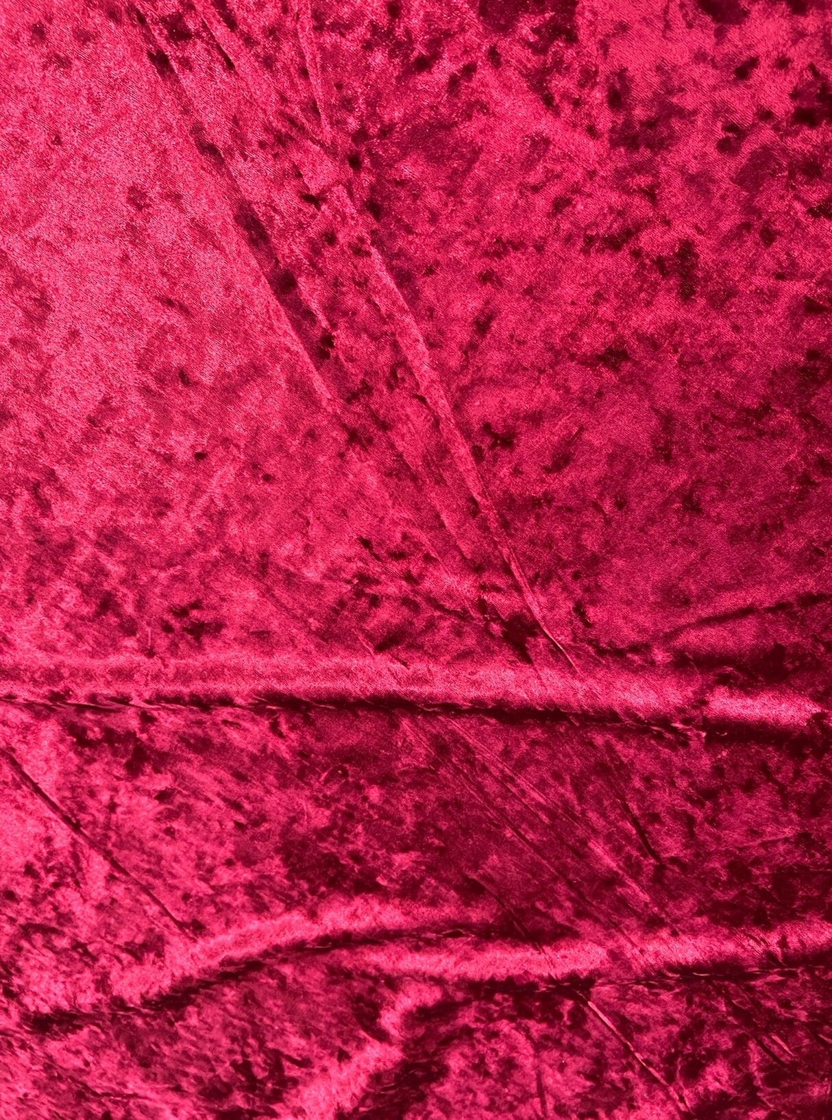 Stretch Crushed Velvet Burgundy