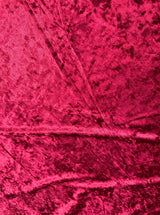 Stretch Crushed Velvet Burgundy