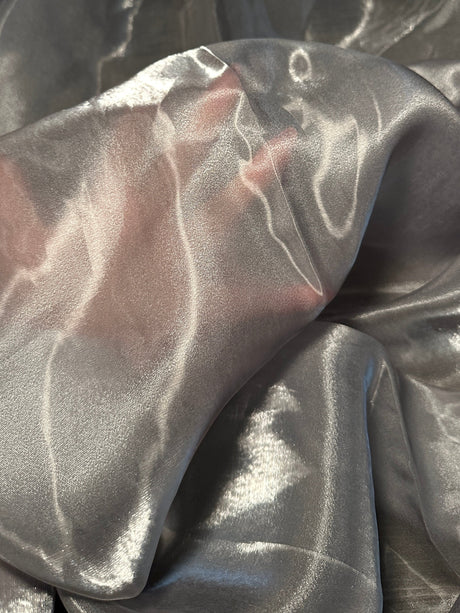 Liquid Shimmery Organza Silver