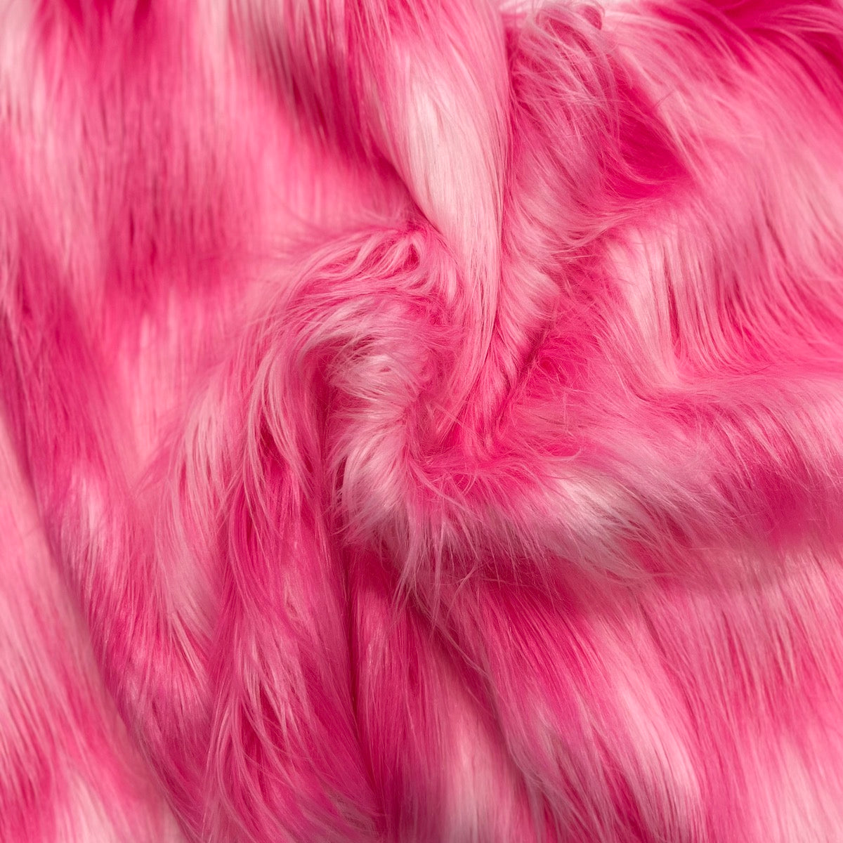 Three Tone Shaggy Faux Fur Fabric - Three Tone Faux Fur Fabric, 60" Width, 4" Pile Length (1 Yard)