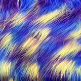Three Tone Shaggy Faux Fur Fabric - Three Tone Faux Fur Fabric, 60" Width, 4" Pile Length (1 Yard)