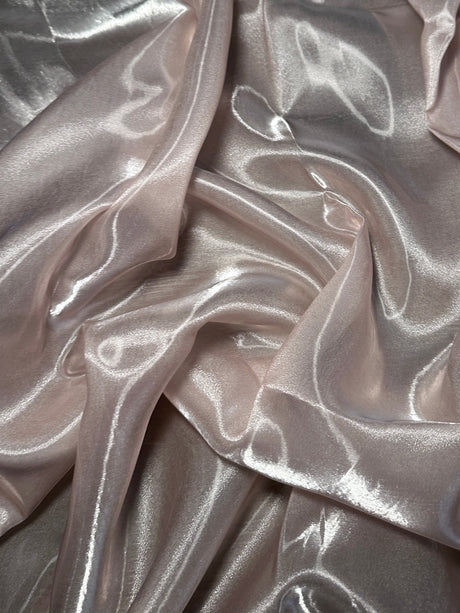 Liquid Shimmery Organza Pale Mauve