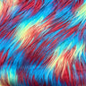 Three Tone Shaggy Faux Fur Fabric - Three Tone Faux Fur Fabric, 60" Width, 4" Pile Length (1 Yard)