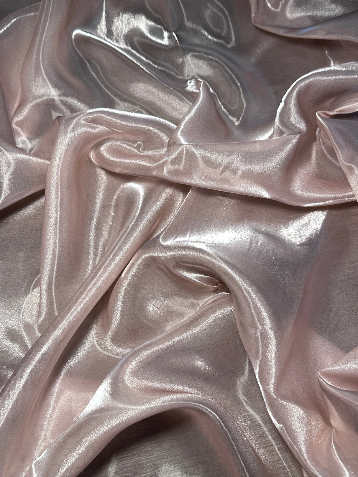 Liquid Shimmery Organza Pale Mauve