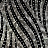 Nylon Spandex Zebra Flock Hologram Fabric