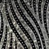 Nylon Spandex Zebra Flock Hologram Fabric