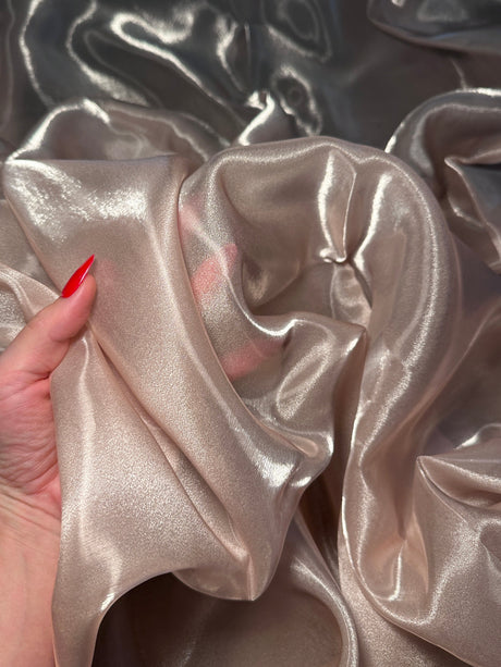 Liquid Shimmery Organza Pale Mauve