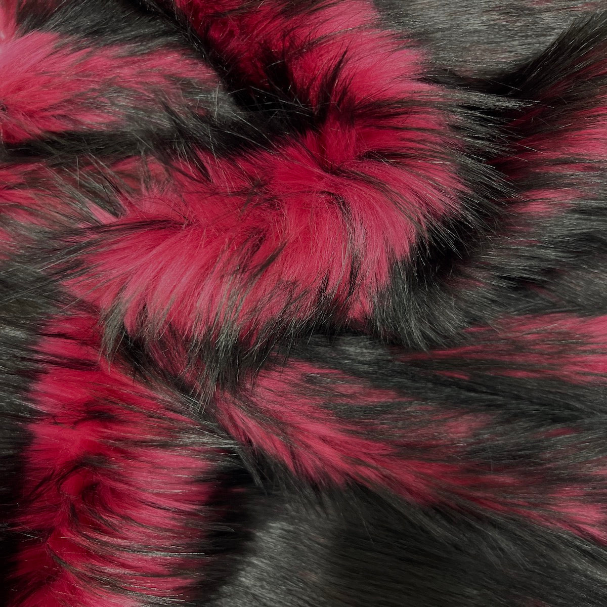 Faux Fur Fabric Husky Print Long Pile Shaggy