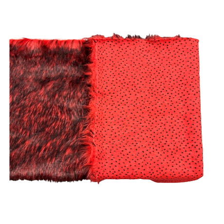 Faux Fur Fabric Husky Print Long Pile Shaggy