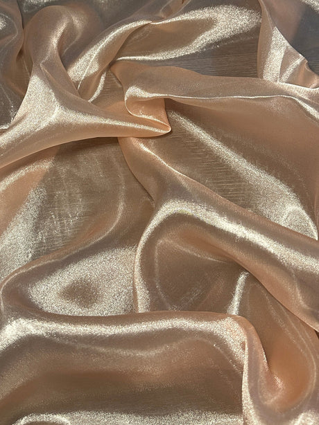 Liquid Shimmery Organza Light Peach
