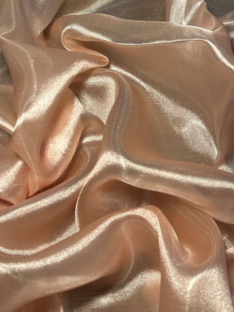 Liquid Shimmery Organza Light Peach