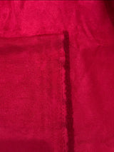 Red Microsuede Faux Suede