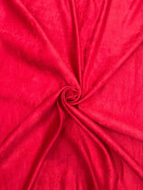 Red Microsuede Faux Suede