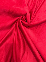 Red Microsuede Faux Suede