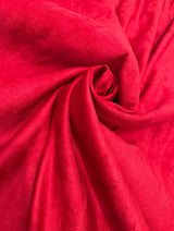 Red Microsuede Faux Suede