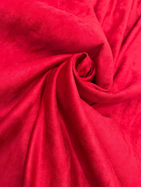 Red Microsuede Faux Suede