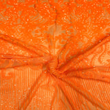 Stretch Sequins Damask Fabric