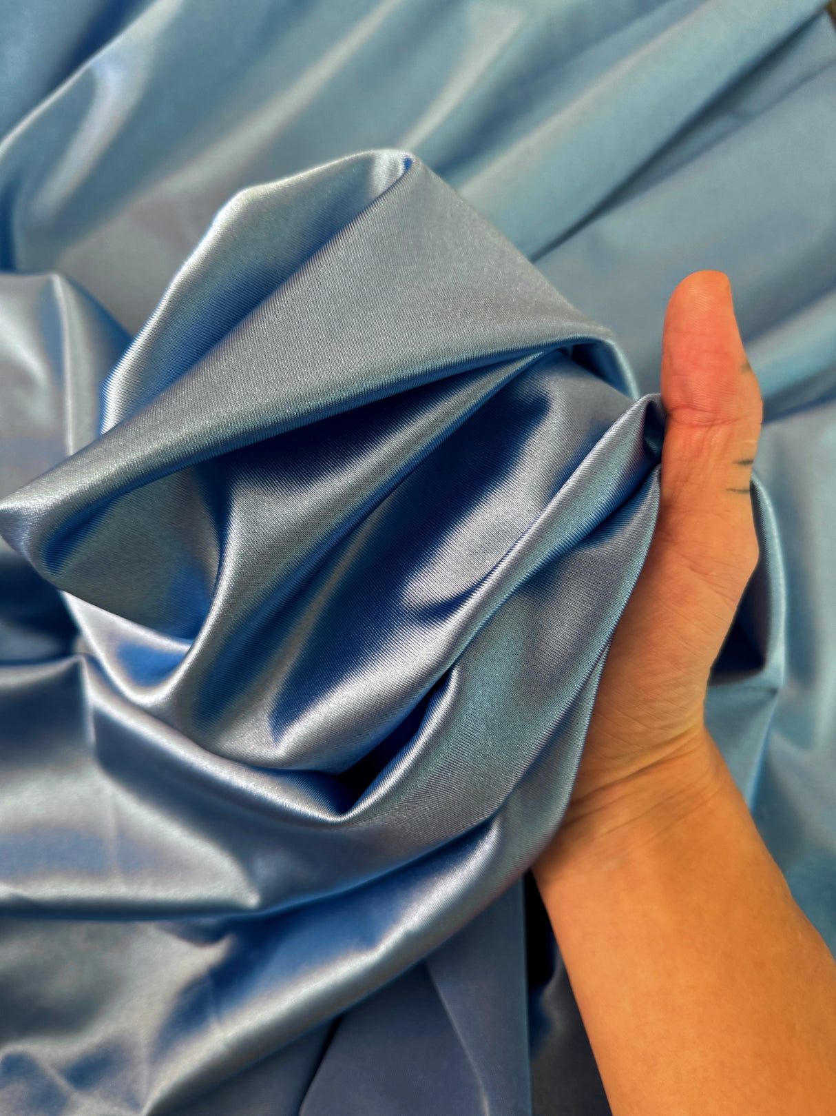 Shiny Nylon Spandex Slate Blue