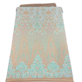 Stretch Sequins Damask Fabric