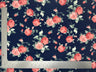 1 Yard Techno Crepe Knit Fabric Floral Pattern Soft Stretch 60 Inch Width
