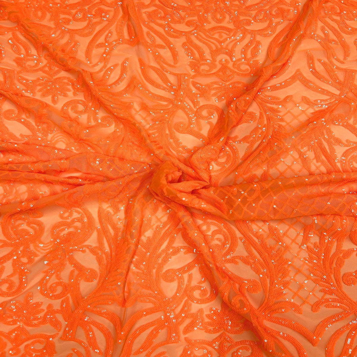 Stretch Sequins Fabric Luna Sequin Mesh