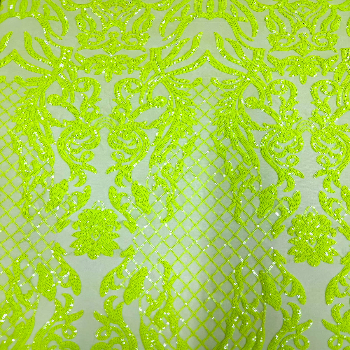Stretch Sequins Fabric Luna Sequin Mesh