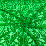 Stretch Sequins Fabric Luna Sequin Mesh