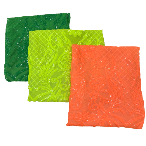 Stretch Sequins Fabric Luna Sequin Mesh