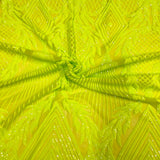Stretch Sequins Fabric Alpica Geometric
