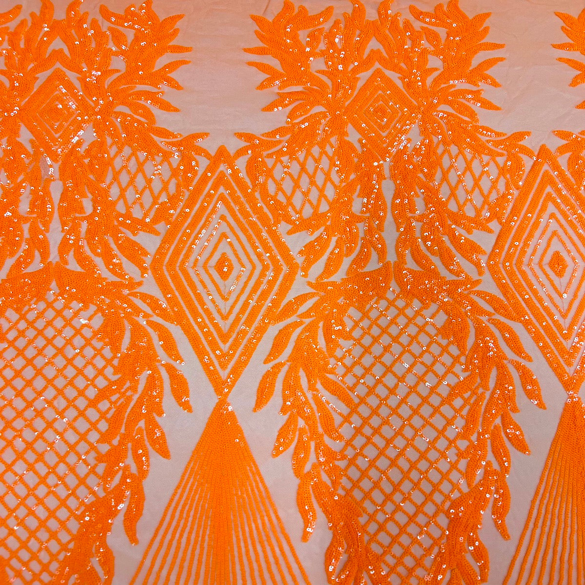 Stretch Sequins Fabric Alpica Geometric