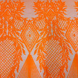 Stretch Sequins Fabric Alpica Geometric