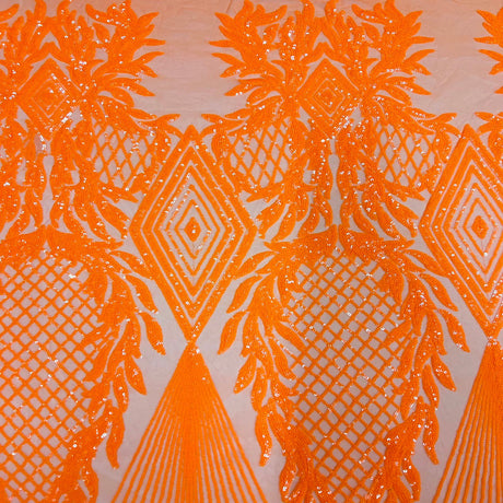 Stretch Sequins Fabric Alpica Geometric