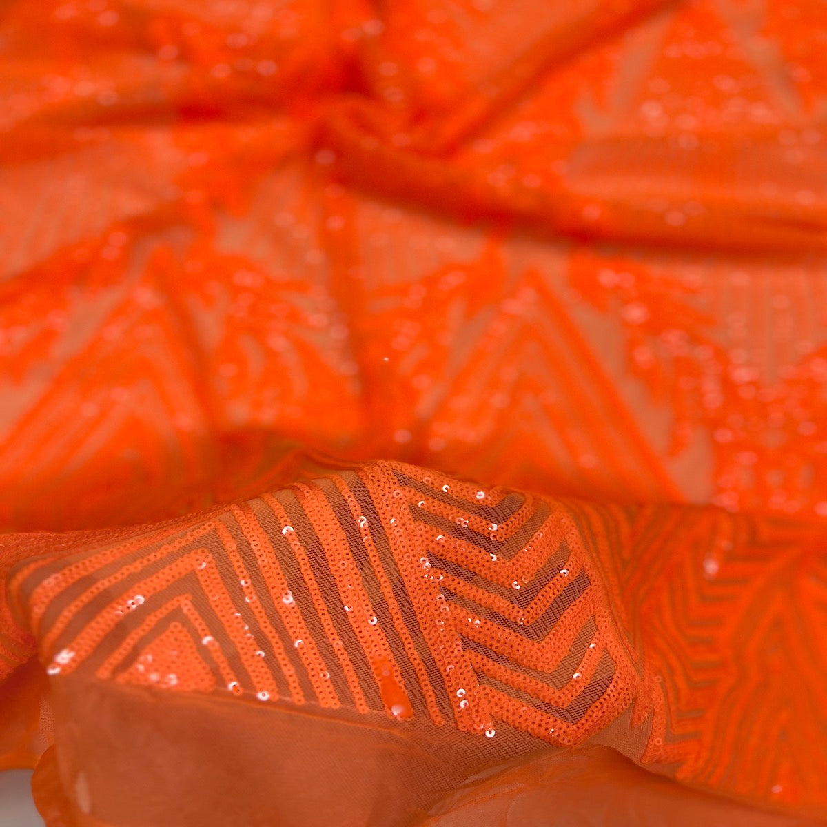 Stretch Sequins Fabric Alpica Geometric