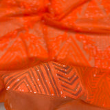 Stretch Sequins Fabric Alpica Geometric