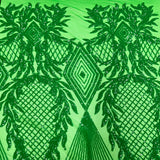 Stretch Sequins Fabric Alpica Geometric
