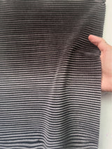 Shiny Pleated Knit Silver Ombre