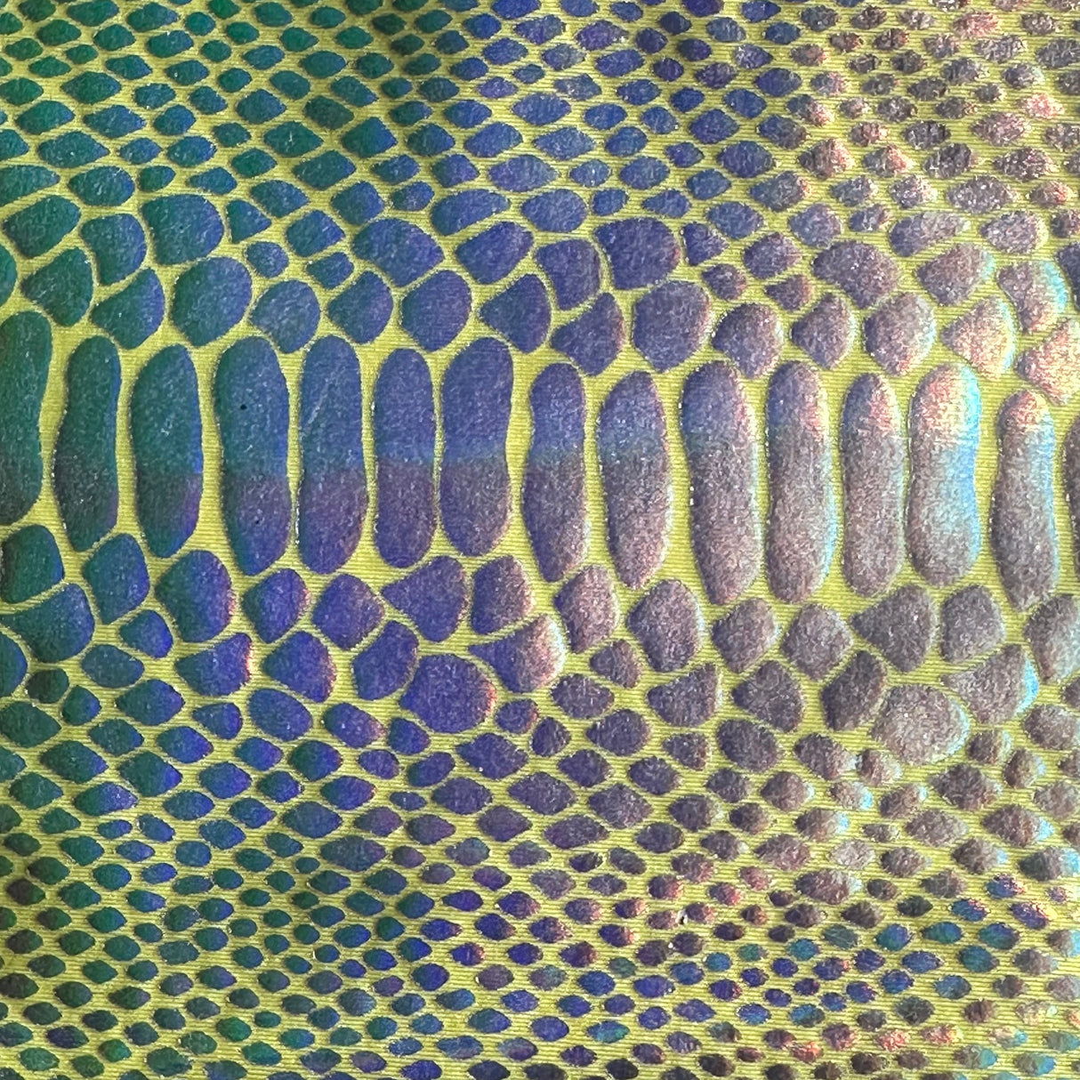 Nylon Spandex Fever Snake Foil Fabric 60"