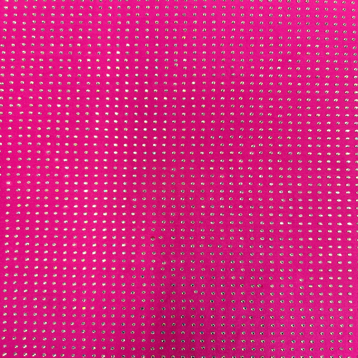 Iridescent AB Rhinestone Spandex Fabric - 85% Polyester 15% Spandex, 54" Width (1 Yard)