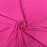 Rhinestone Spandex Fabric Iridescent AB
