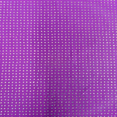 Iridescent AB Rhinestone Spandex Fabric - 85% Polyester 15% Spandex, 54" Width (1 Yard)