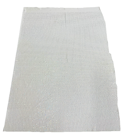 Iridescent AB Rhinestone Spandex Fabric - 85% Polyester 15% Spandex, 54" Width (1 Yard)