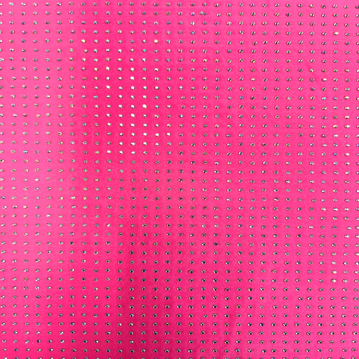 Rhinestone Spandex Fabric Iridescent AB