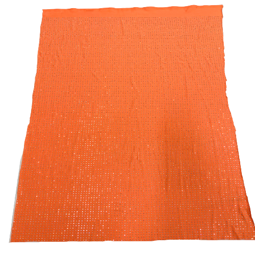 Iridescent AB Rhinestone Spandex Fabric - 85% Polyester 15% Spandex, 54" Width (1 Yard)