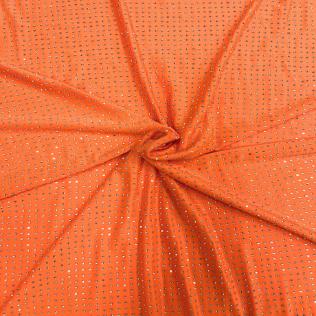 Iridescent AB Rhinestone Spandex Fabric - 85% Polyester 15% Spandex, 54" Width (1 Yard)