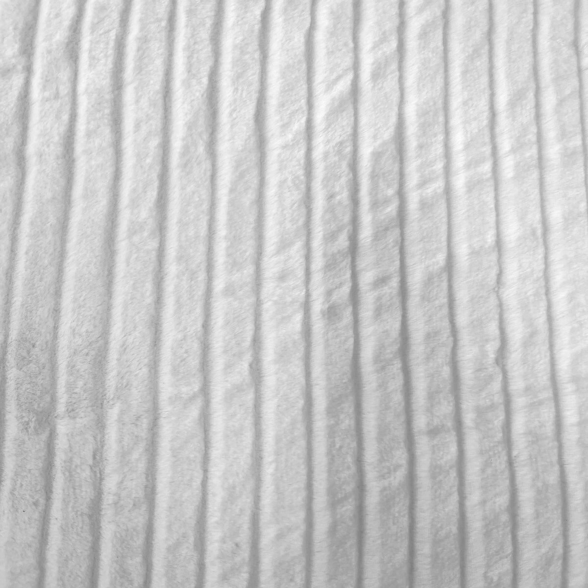 1 Yard Striped Rabbit Soft Plush Short Pile Faux Fur Fabric